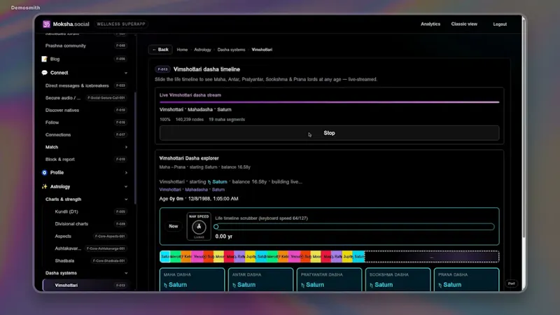 Moksha.social screenshot 1 (video preview)