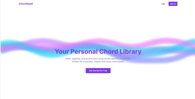 Mídia 1 de Chordvault - Crie e compartilhe folhas de chumbo com os membros da sua banda