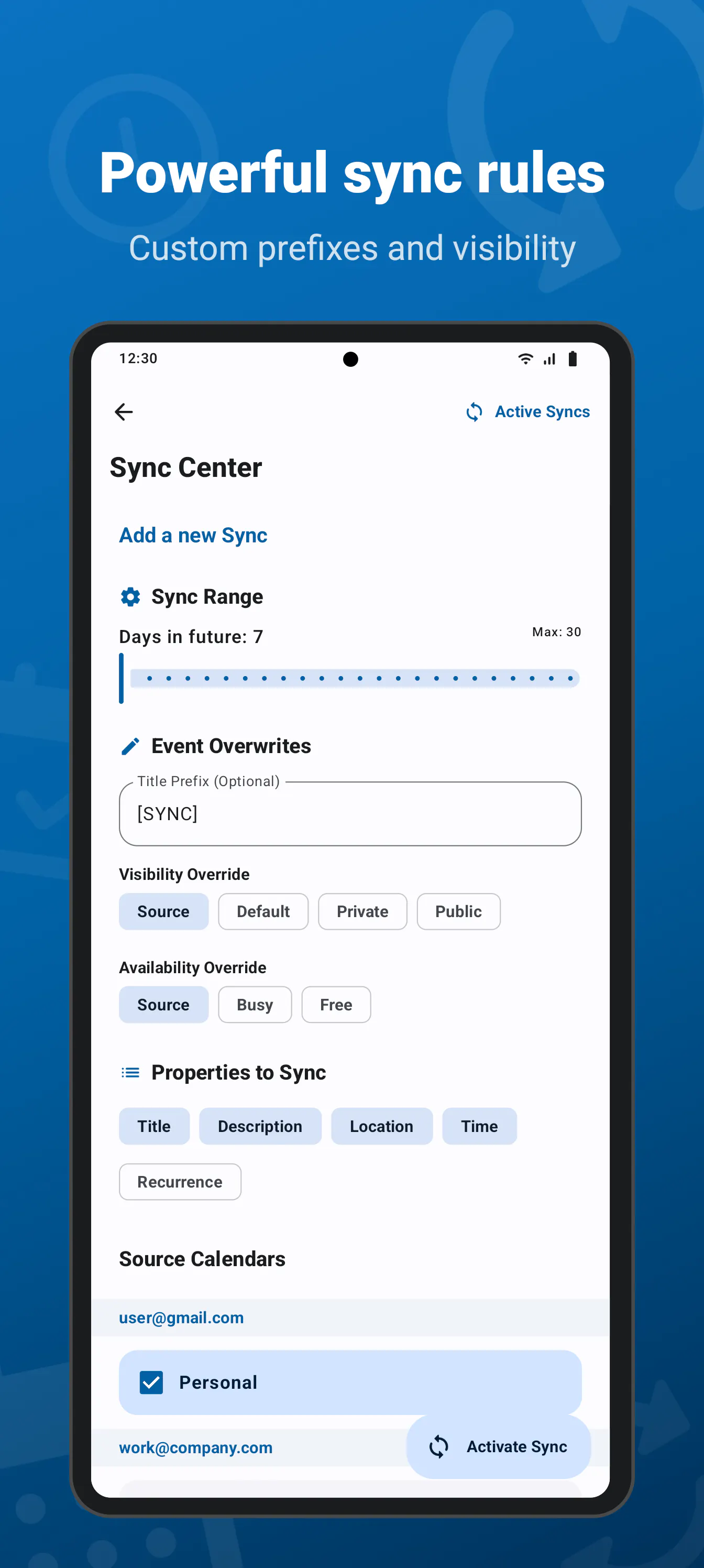 Simple Calendar Sync screenshot 2