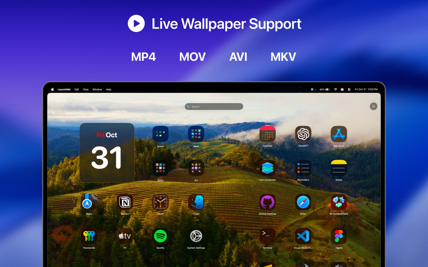 LaunchMe - App Launchpad macOS 26 gallery image