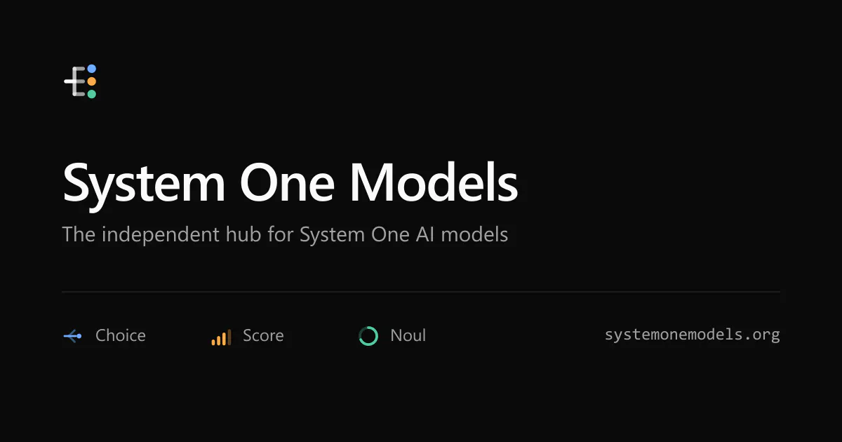 System One Models gallery image