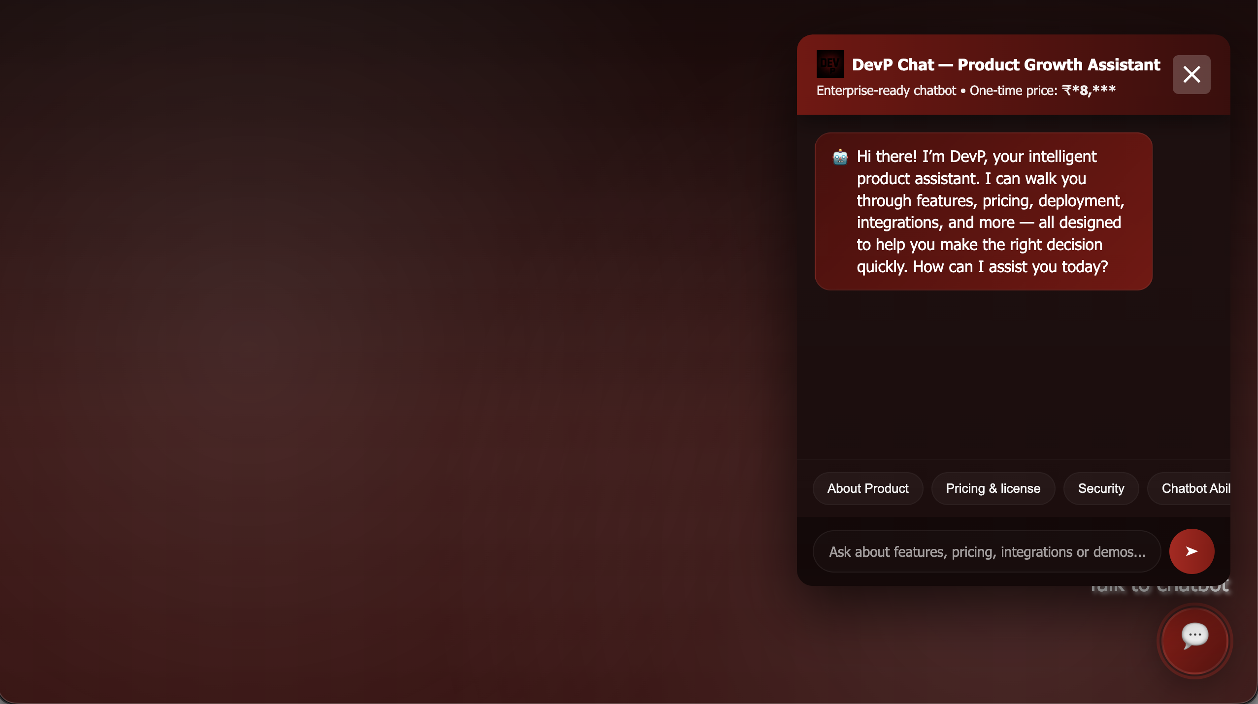DevP Chat — The White-label Chatbot gallery image