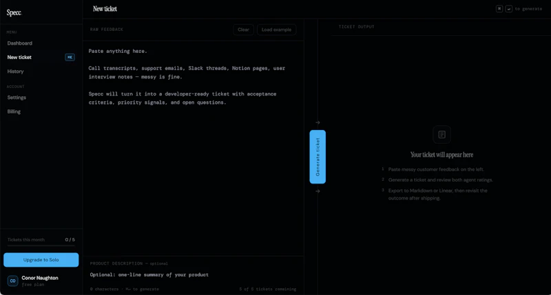 Specc screenshot 2