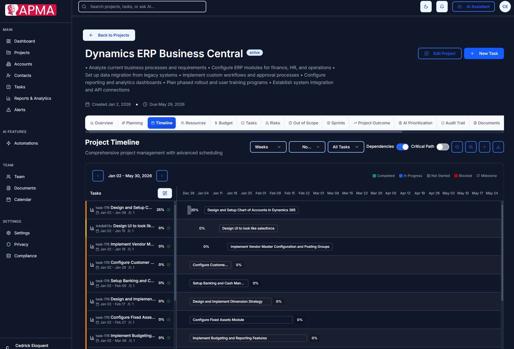 APMA by AI Project Partners - Screenshot 5 showing product features and functionality