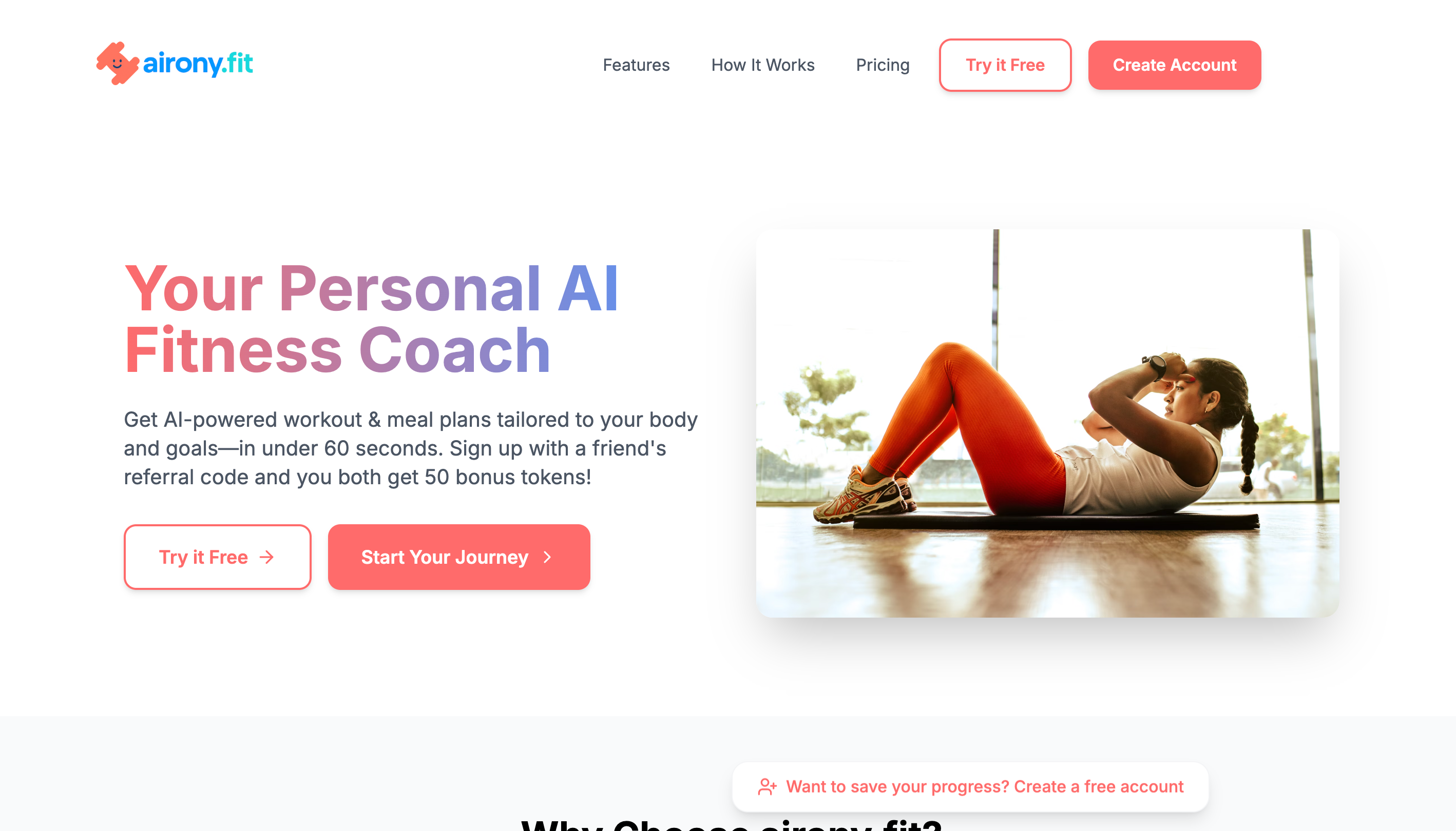 airony.fit - आपका व्यक्तिगत एआई फिटनेस कोच। मीडिया 7