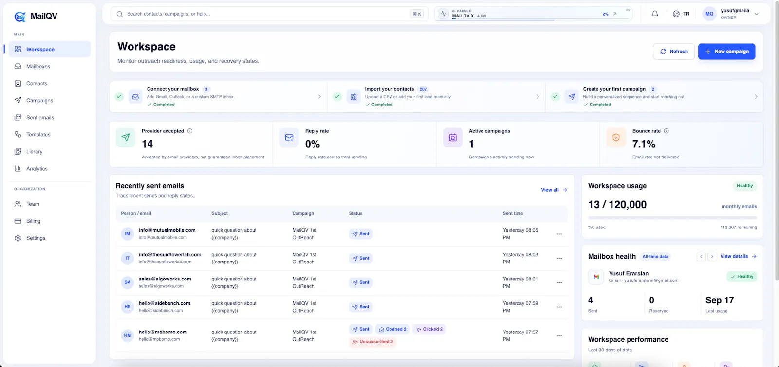 Mailqv screenshot 2