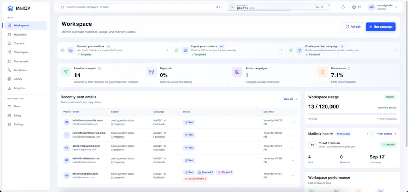 Mailqv screenshot 2
