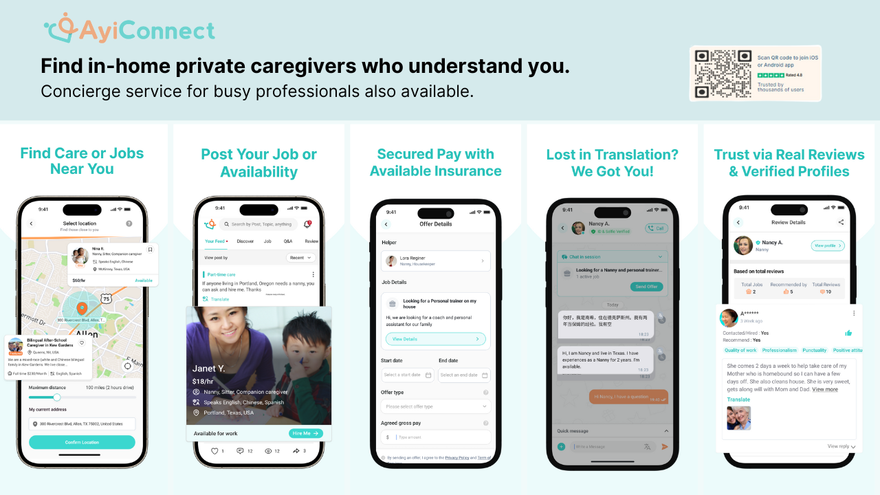 startuptile AyiConnect-An app to find caregivers & jobs in your preferred language