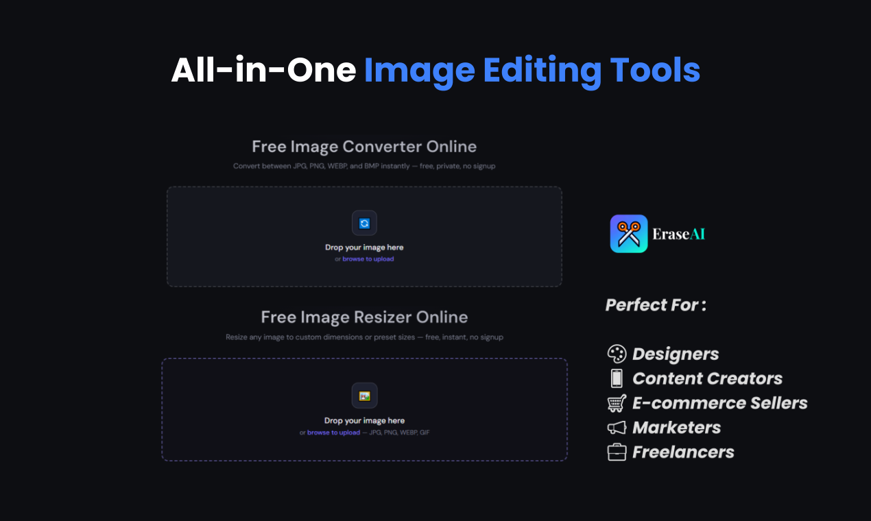 eraseAI - Free AI Image Tools gallery image