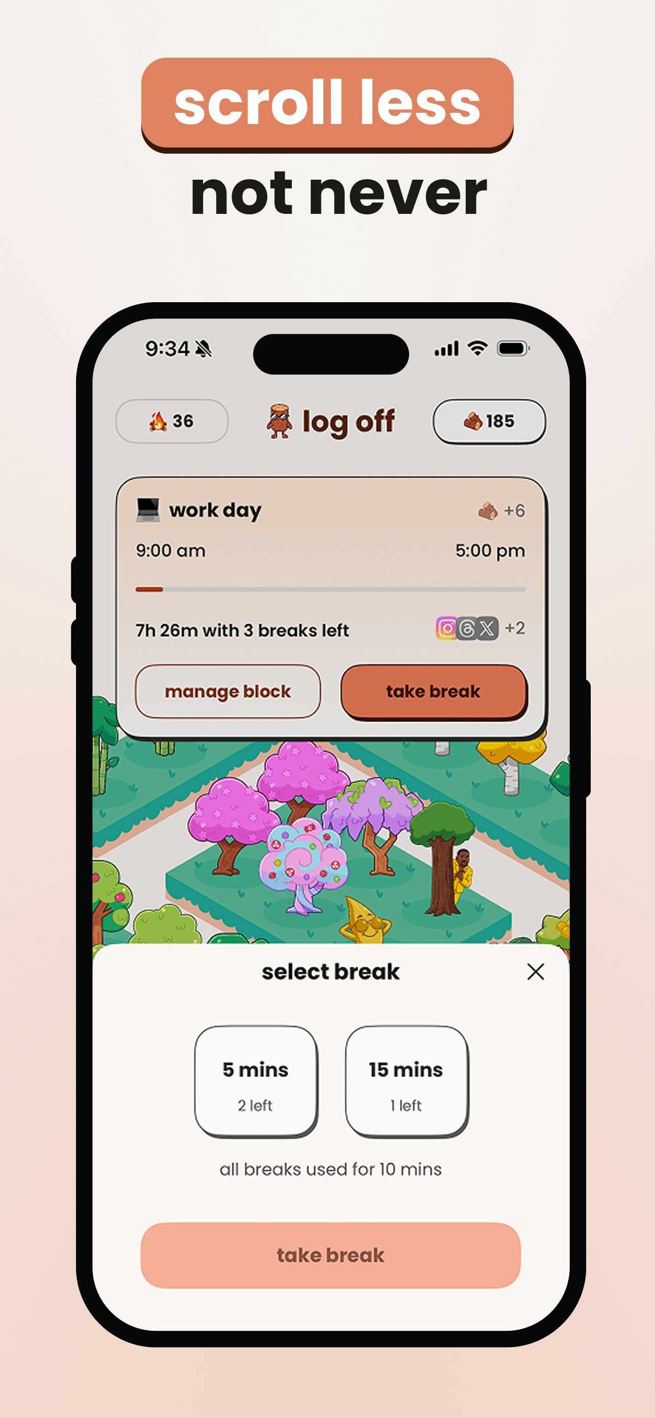 log off gallery image