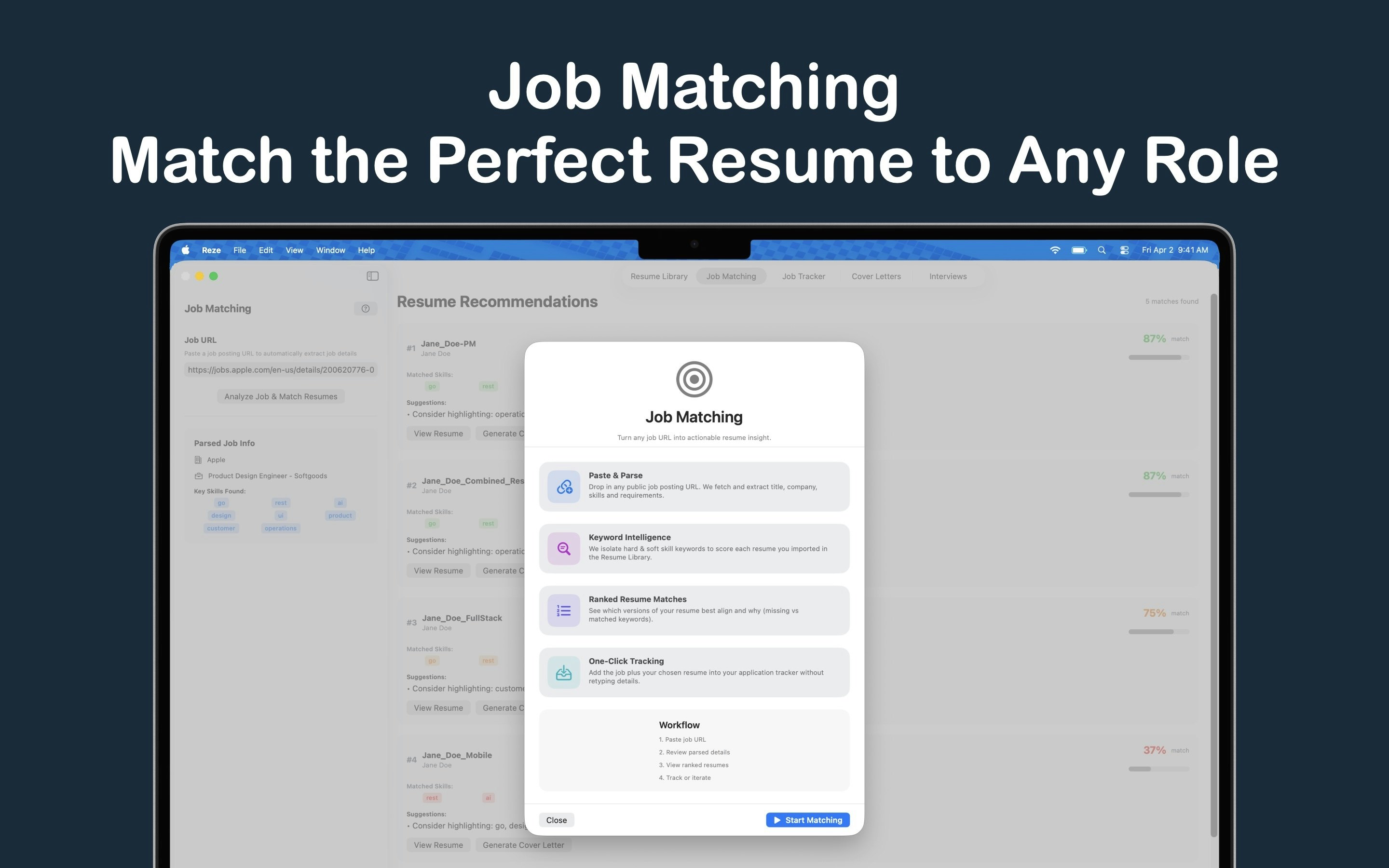 Reze: Job Search Assistant - Apply, track & prepare for jobs in a smarter way media 3