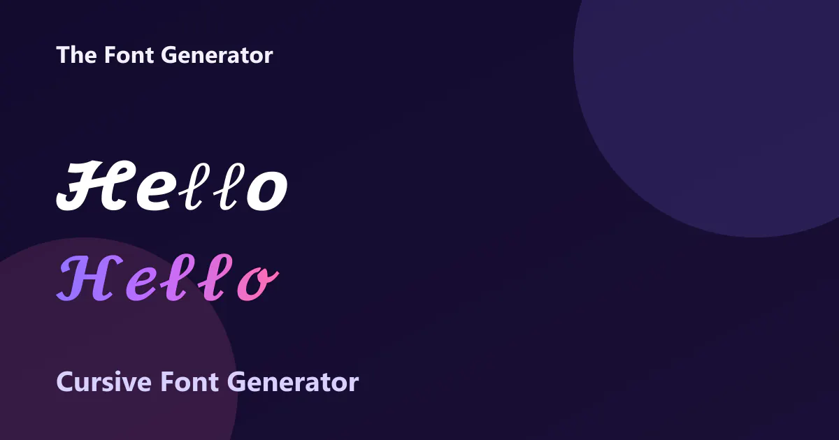 The Font Generator gallery image