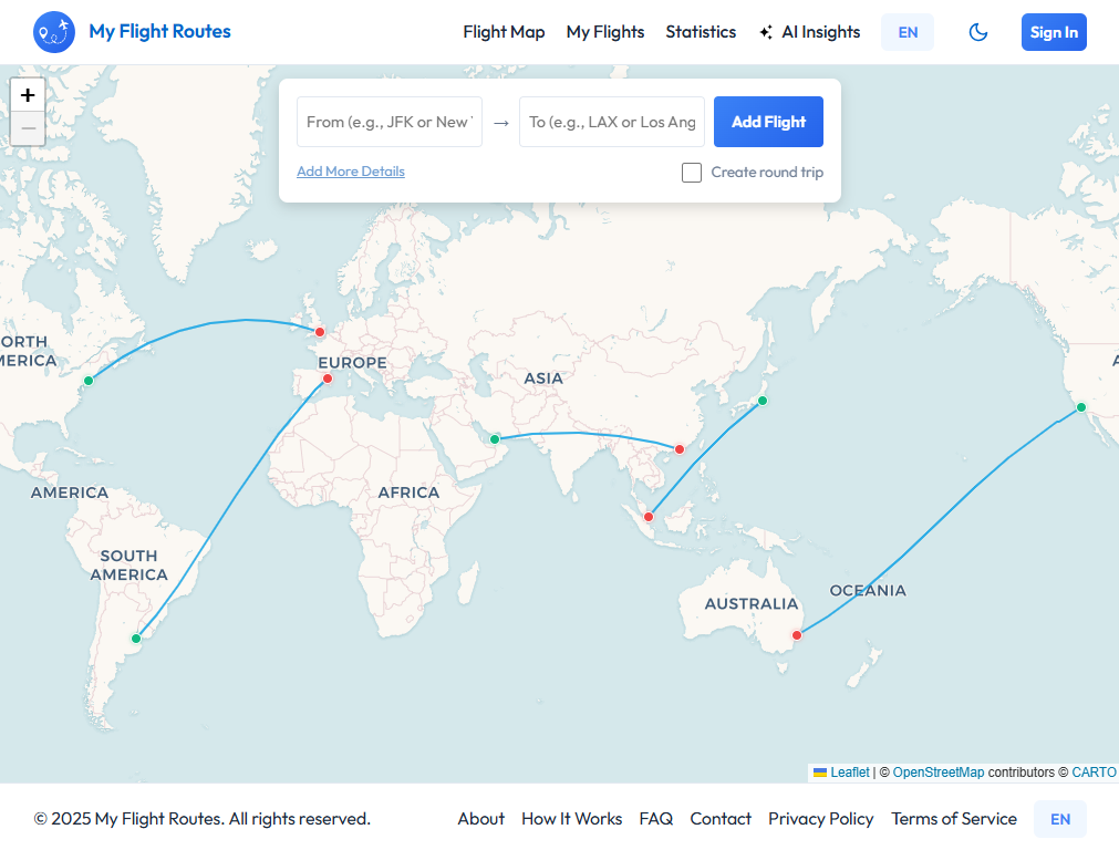 My Flight Routes gallery image