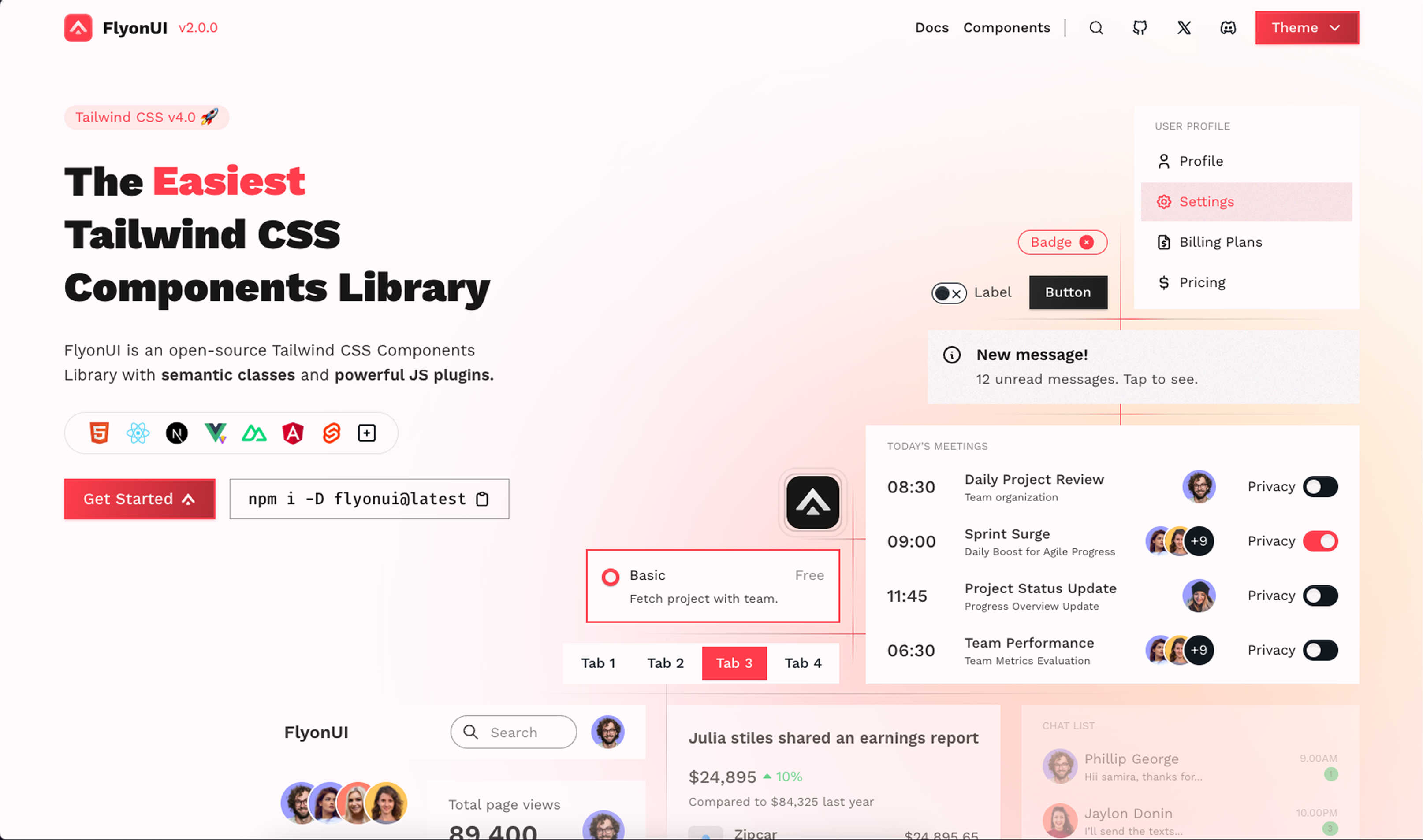 FlyonUI 2.0 media 10