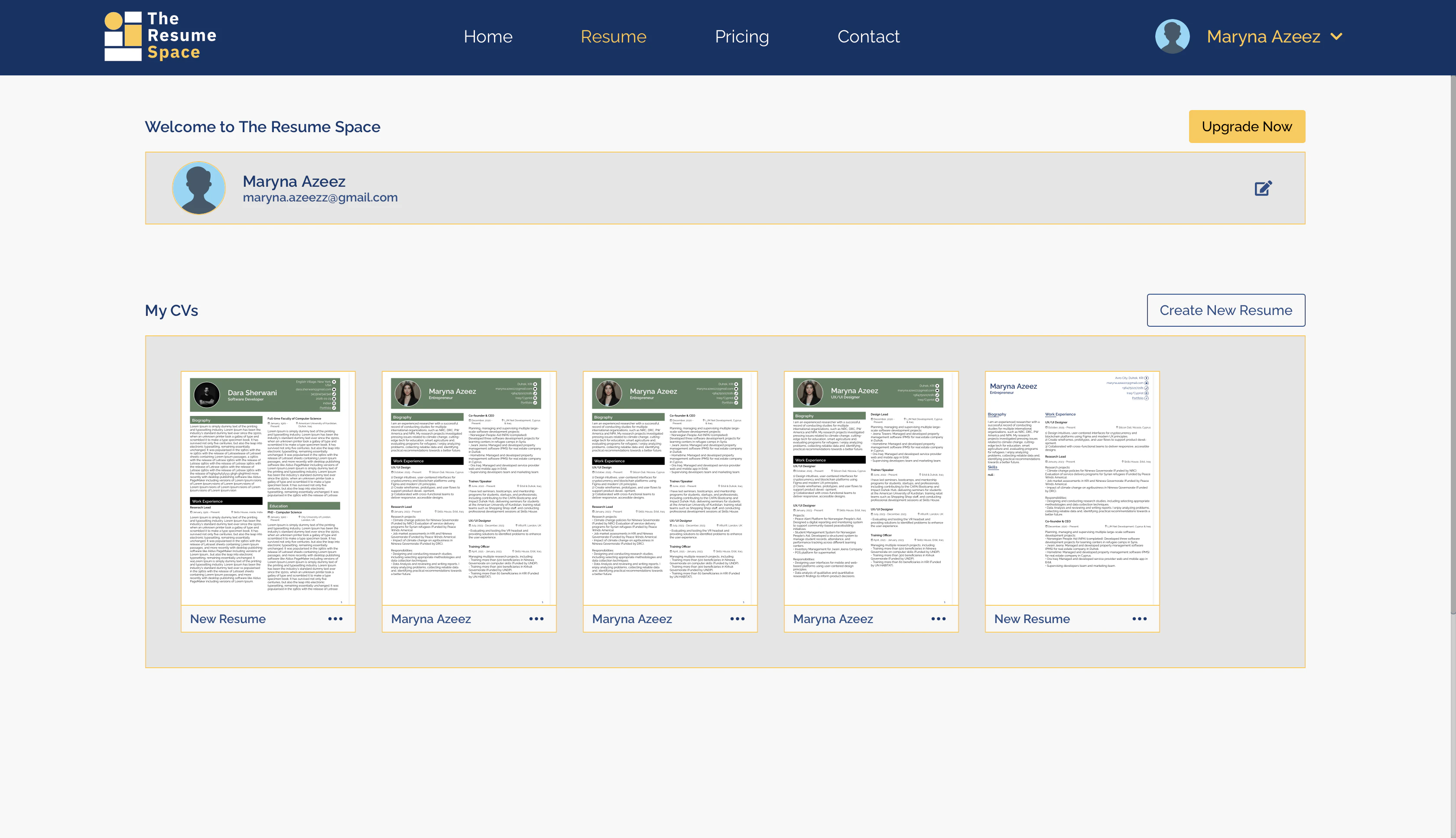 The Resume Space screenshot 1