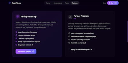 ReactAtoms – React Components Library gallery image