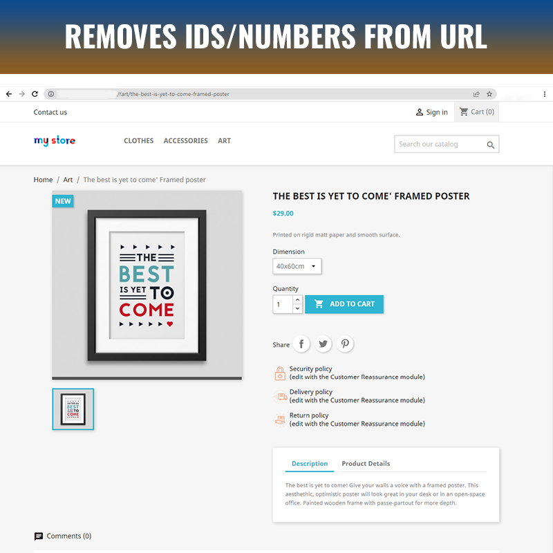 Clean Url-SEO Friendly URL in Prestashop gallery image