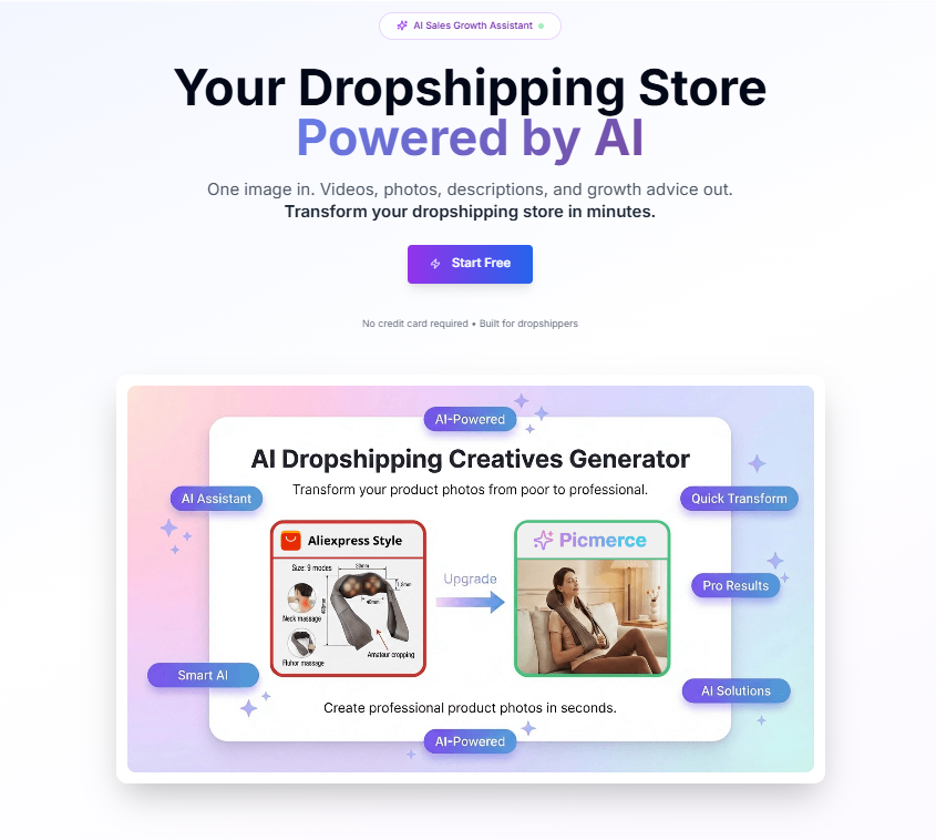 Picmerce - Main product screenshot demonstrating key features and user interface