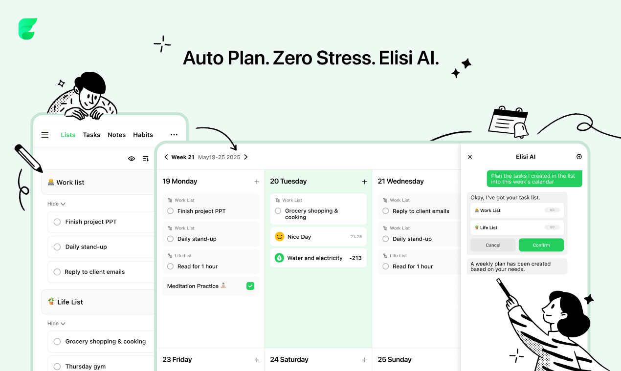 Elisi : AI-powered Goal Management App gallery image