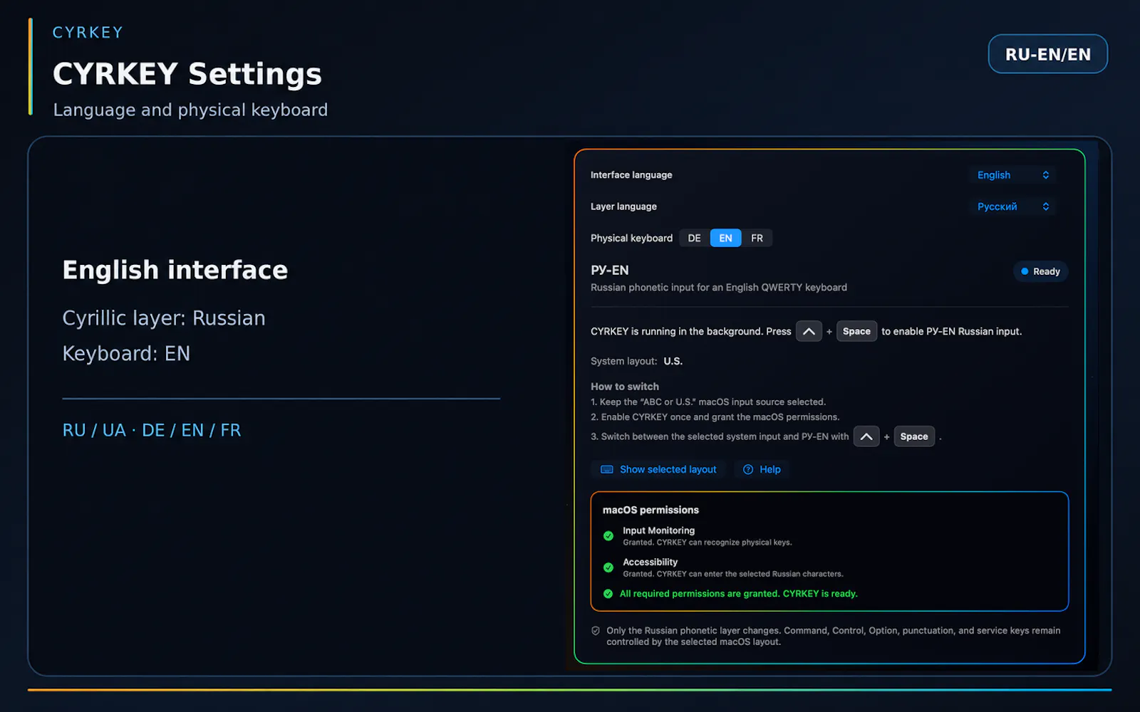 CYRKEY screenshot 4