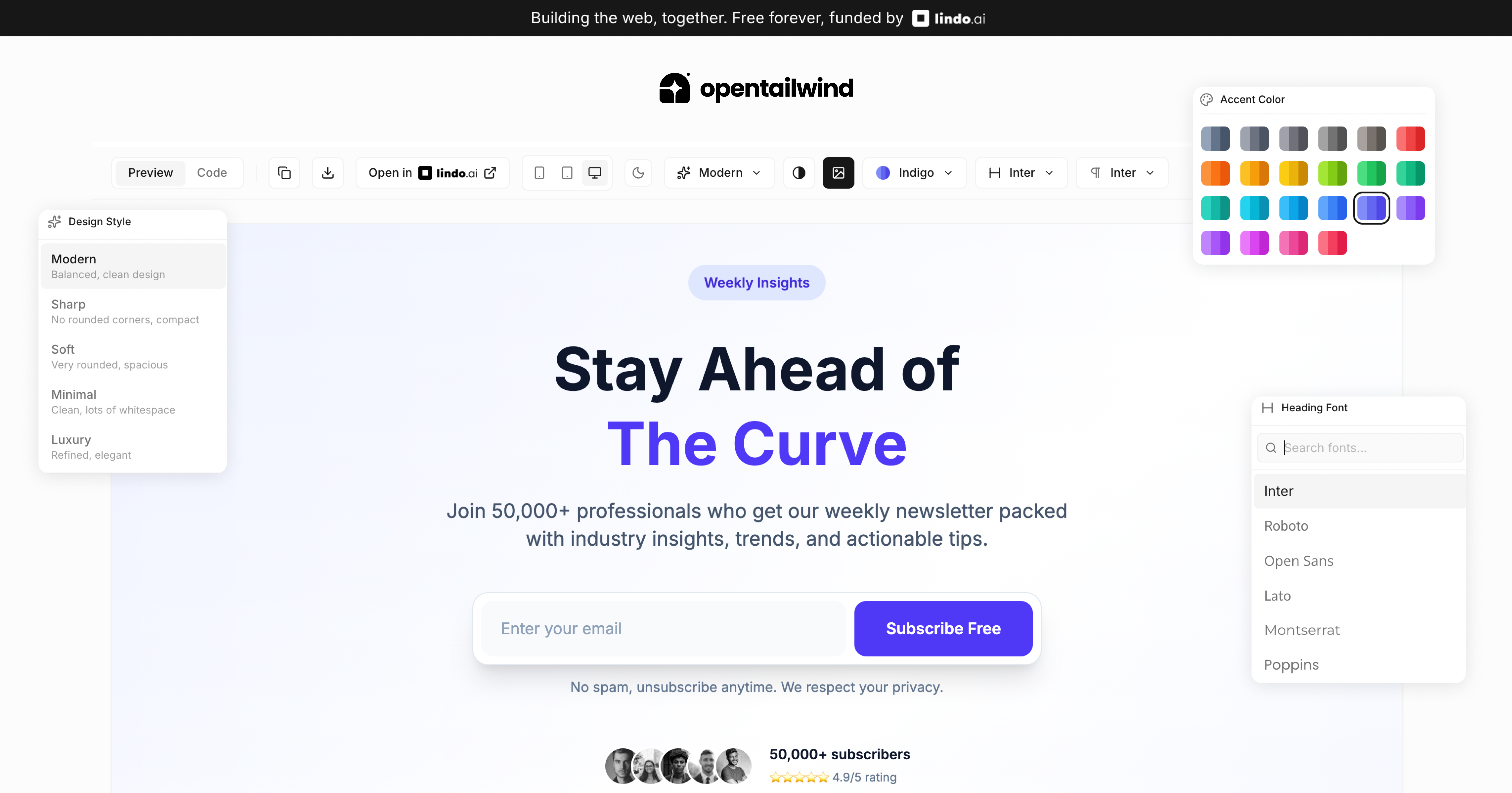 OpenTailwind gallery image