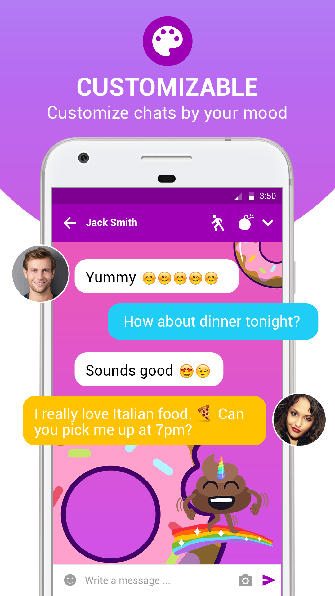 Messenger SMS - Revolutionary SMS App 😂 gallery image