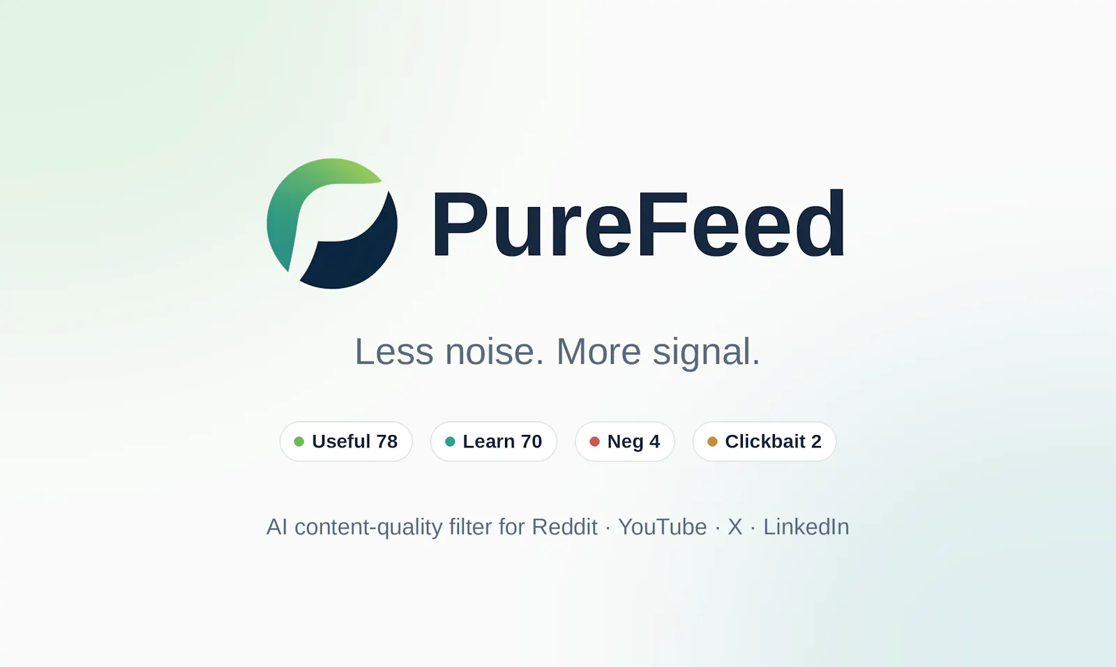 PureFeed screenshot 1