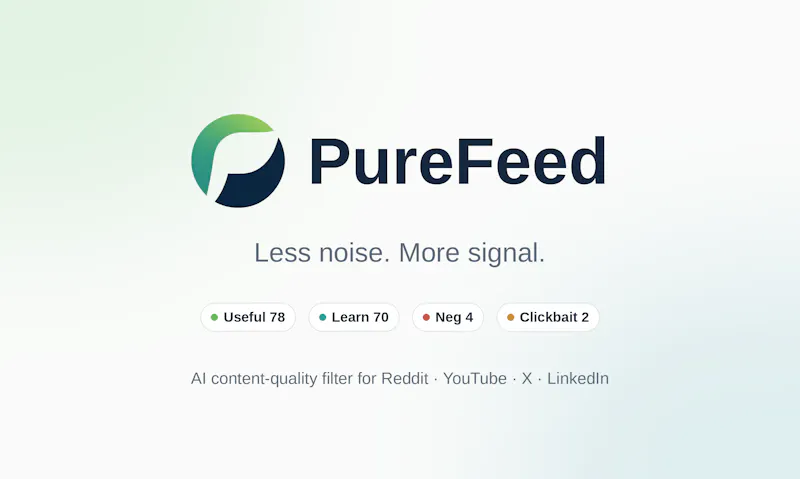 PureFeed screenshot 1
