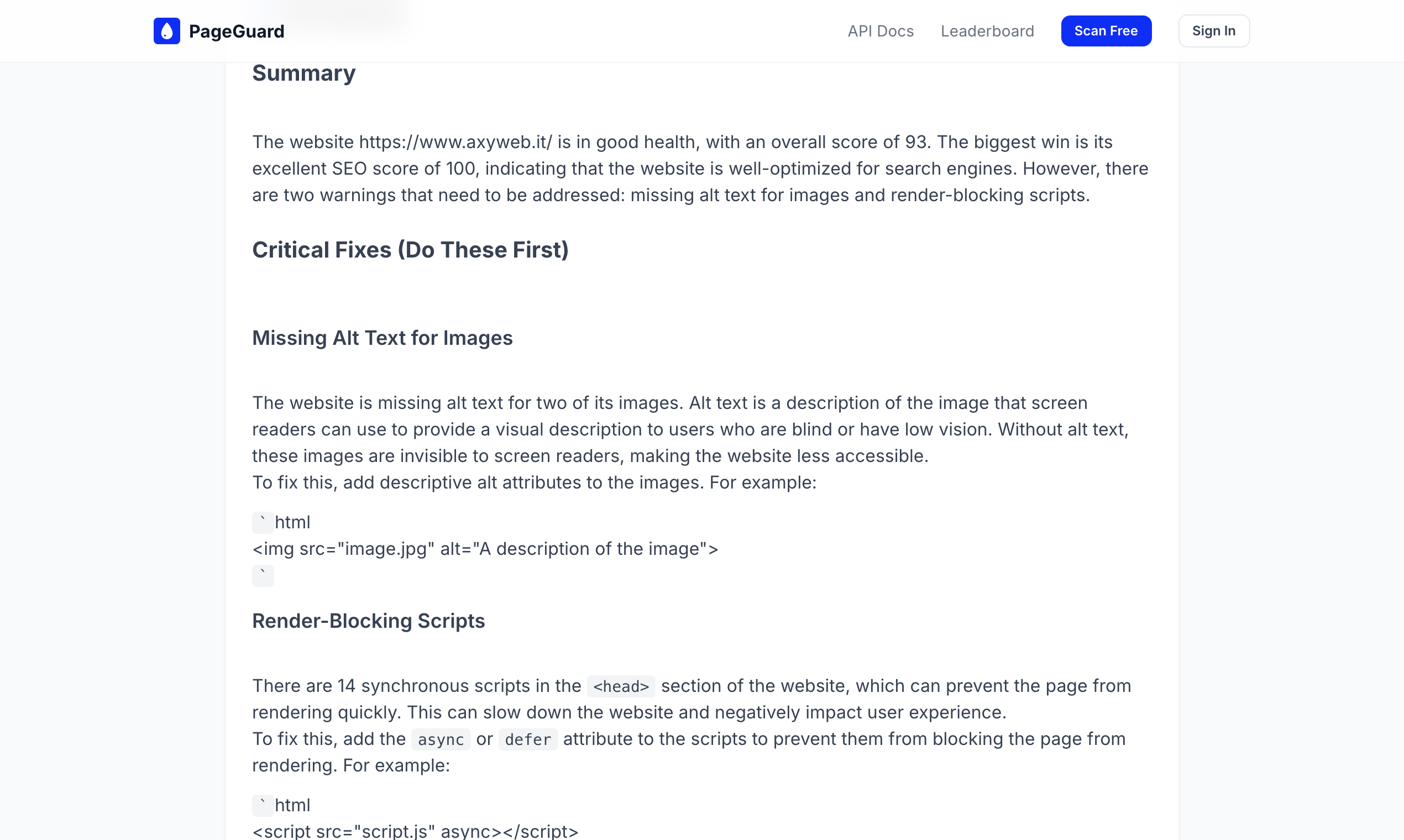 PageGuard - Screenshot 5 showing product features and functionality