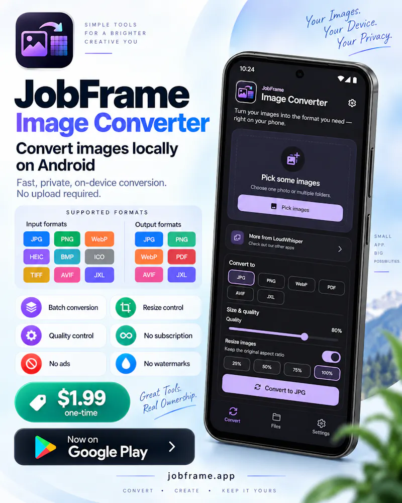 JobFrame Image Converter screenshot 3