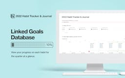 Notion Habit Tracker and Goals Journal media 3
