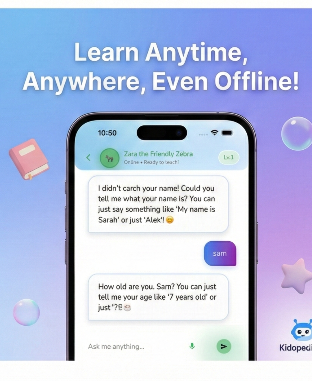 Kidopedia AI - Main product screenshot demonstrating key features and user interface