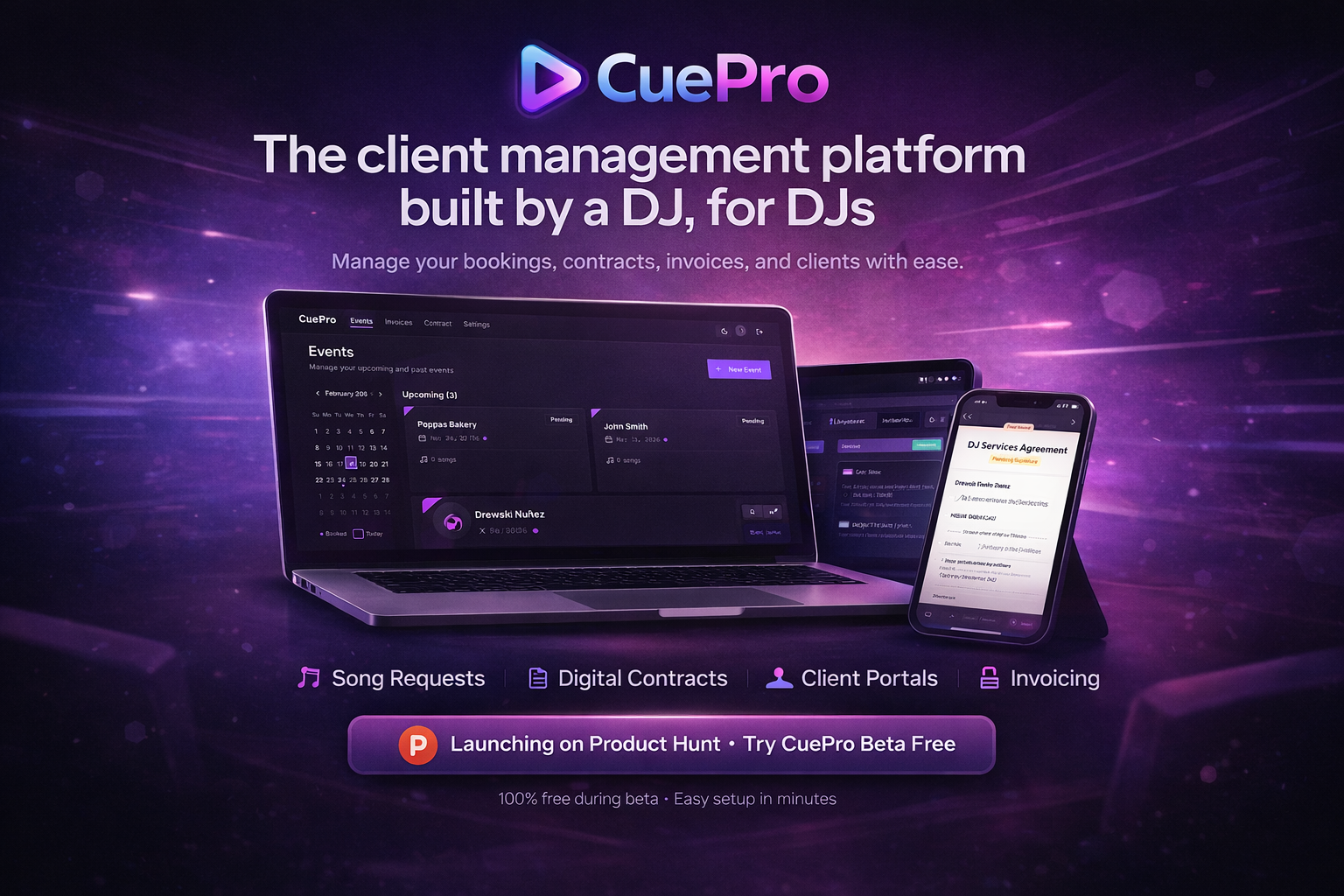 CueProApp - Contracts and Invoices. gallery image