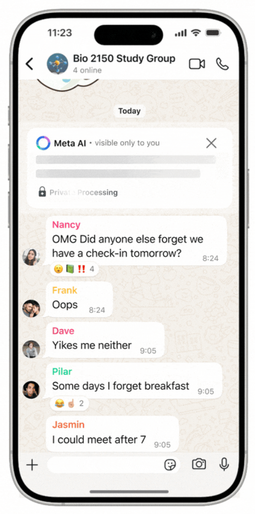 WhatsApp Message Summaries media 3
