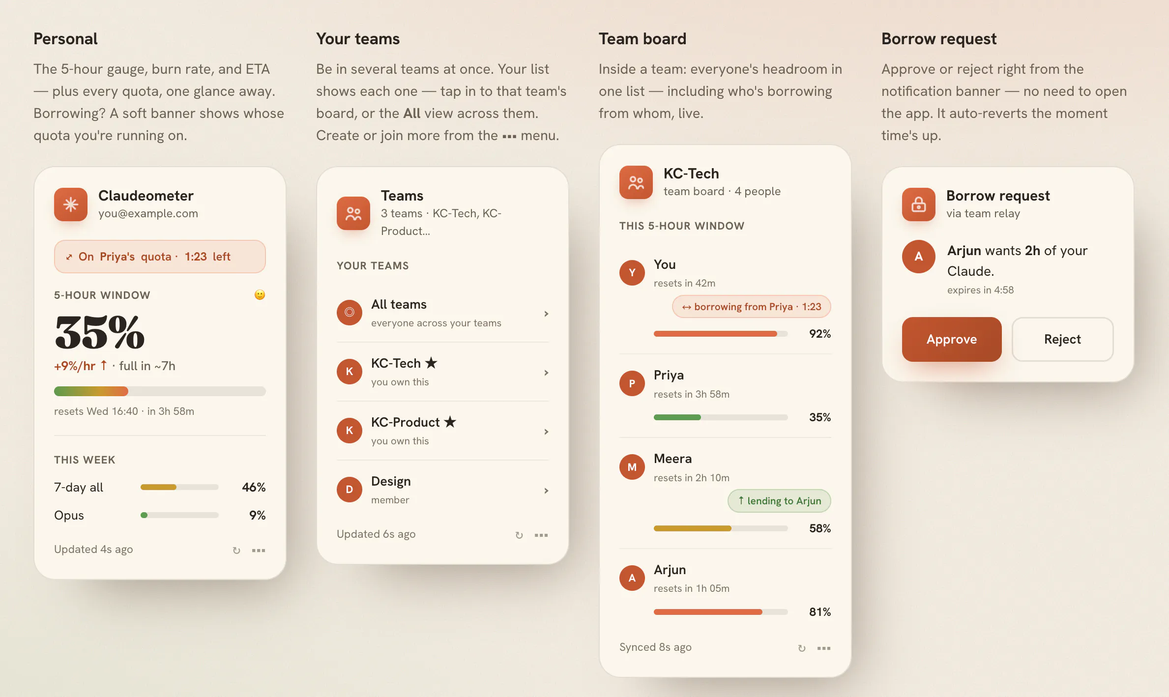 Claudeometer — Share Claude usage gallery image