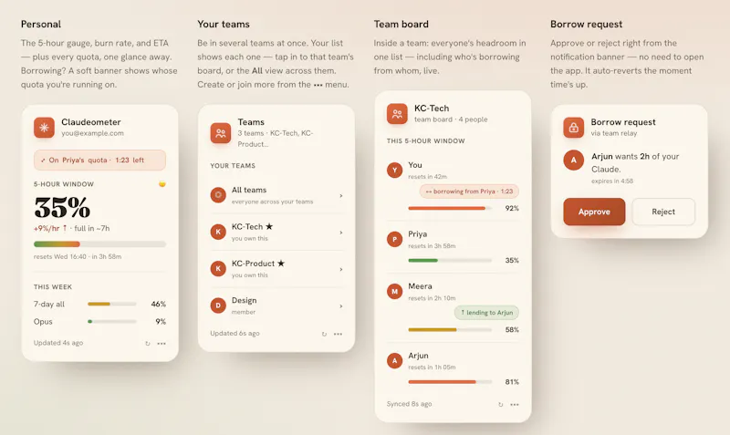 Claudeometer — Share Claude usage screenshot 3