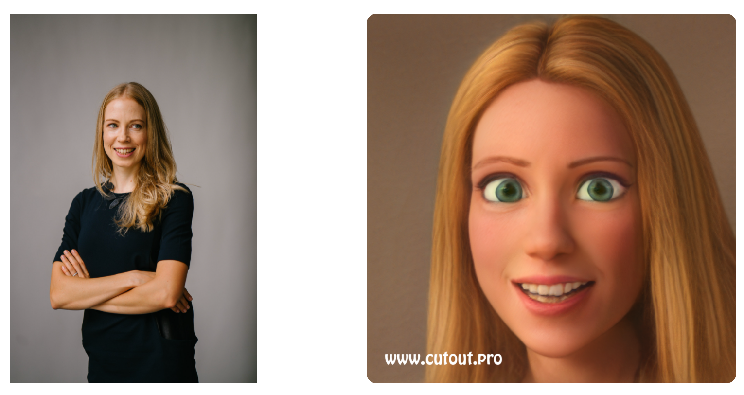 Cartoon Selfie by Cutout.pro - Turn your portrait into cartoon selfie