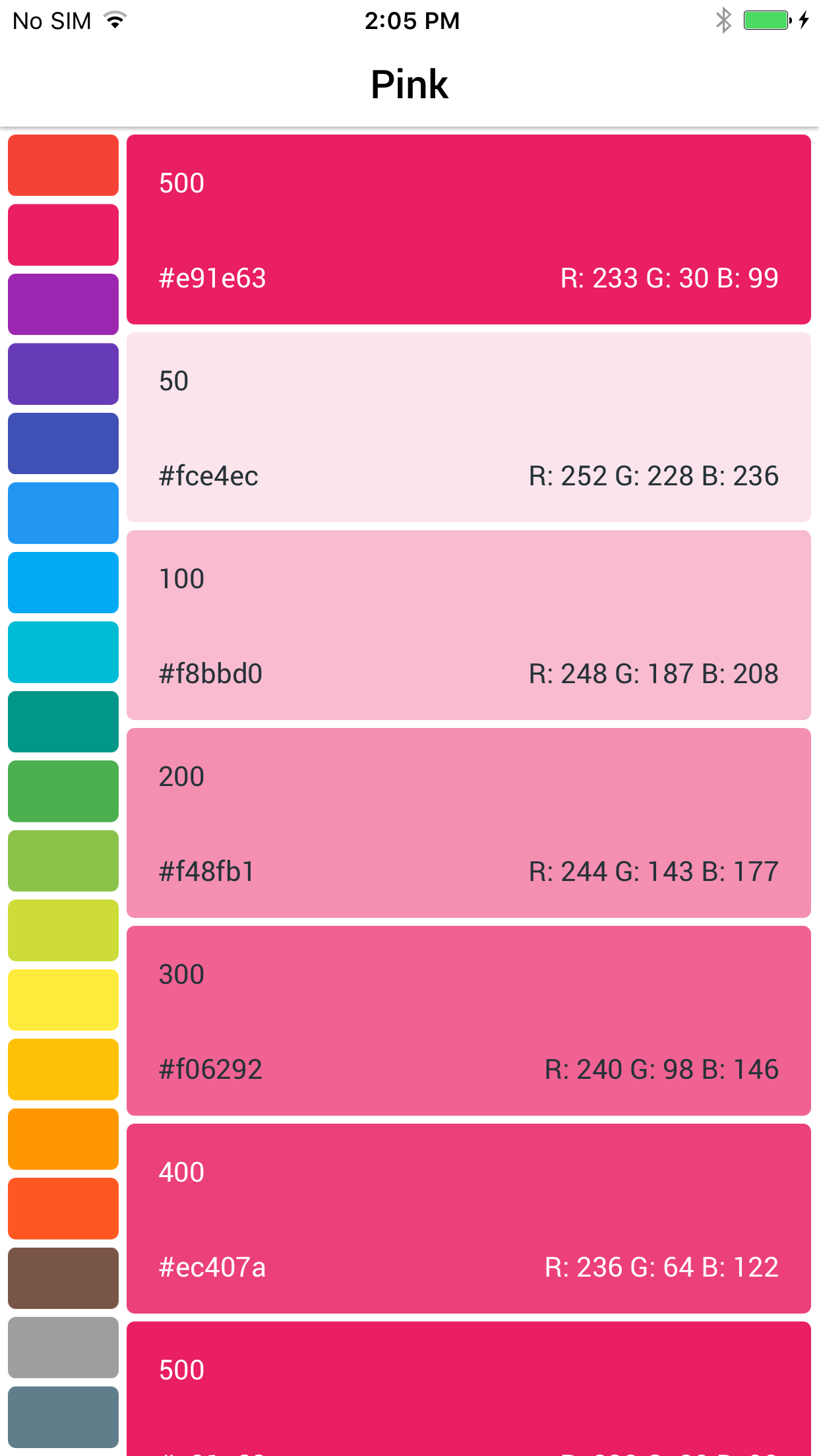 Material Colors for iOS gallery image