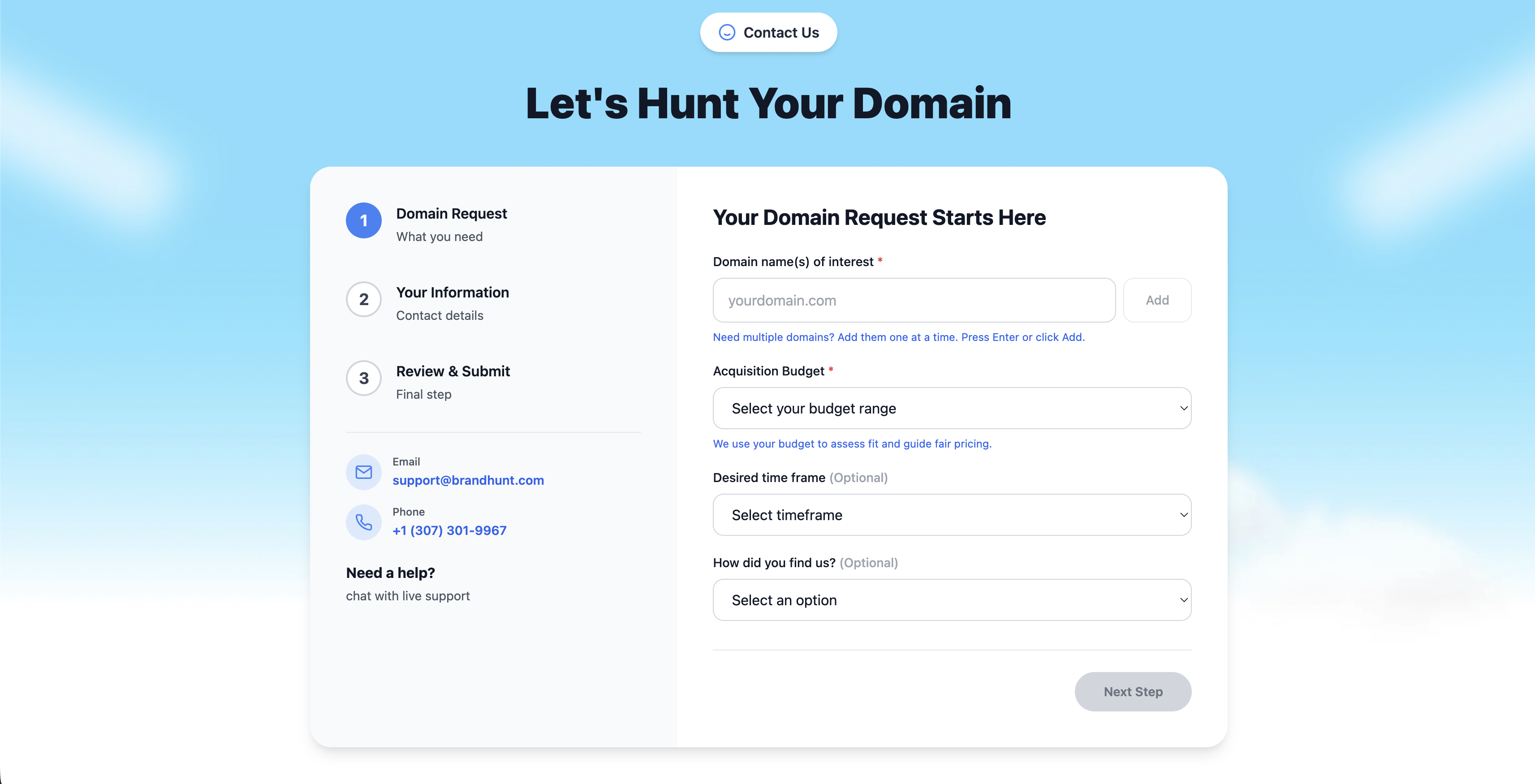 BrandHunt.com - Screenshot 4 showing product features and functionality