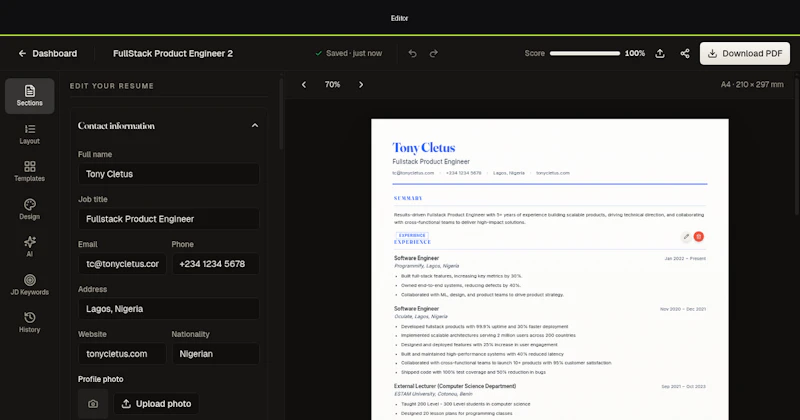 FastCV screenshot 5