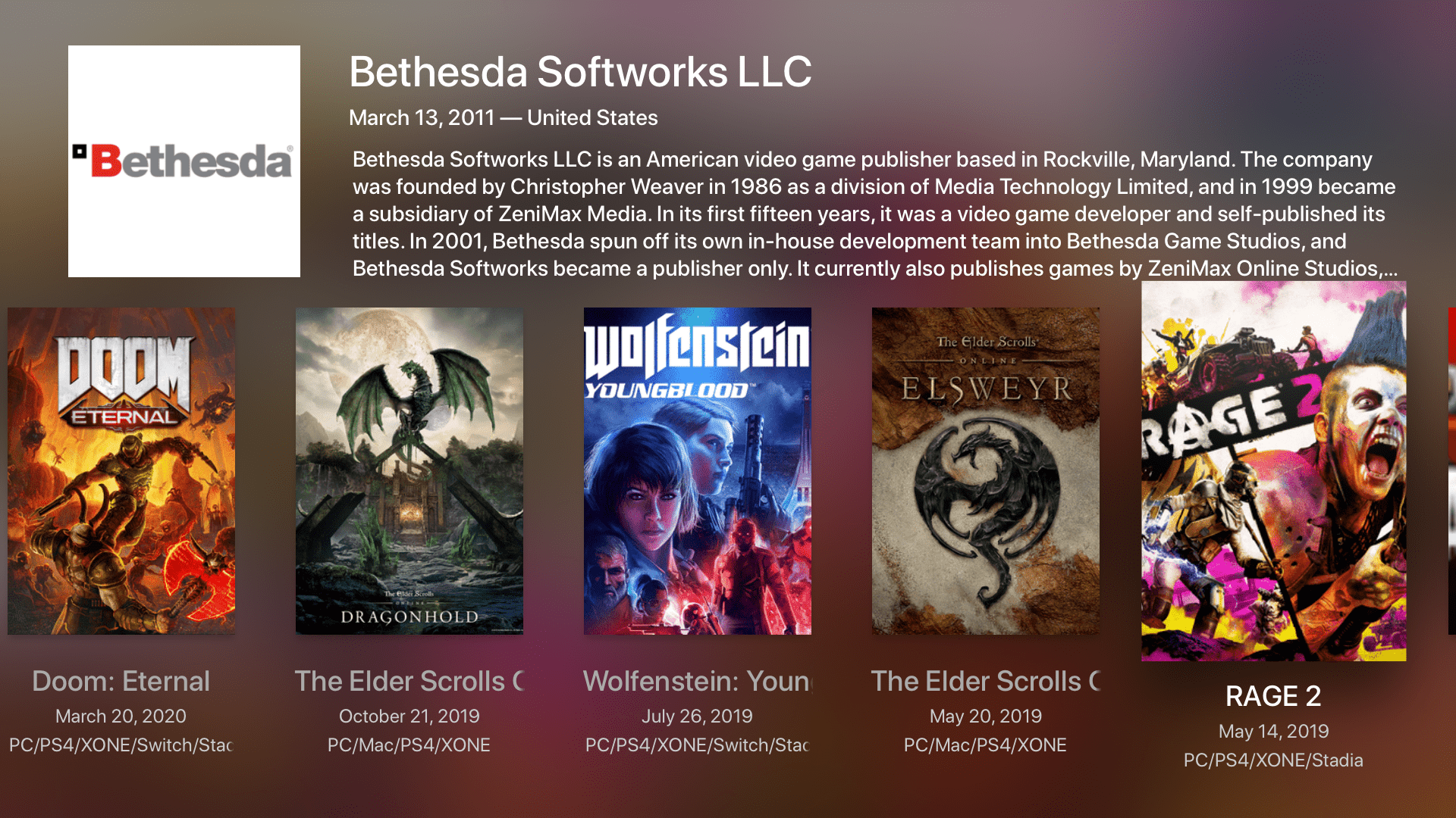 Game Trailers - Apple TV gallery image