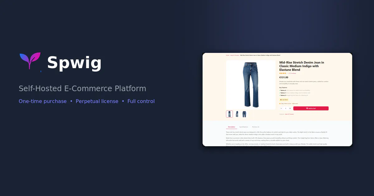Spwig E-Commerce 项目横幅