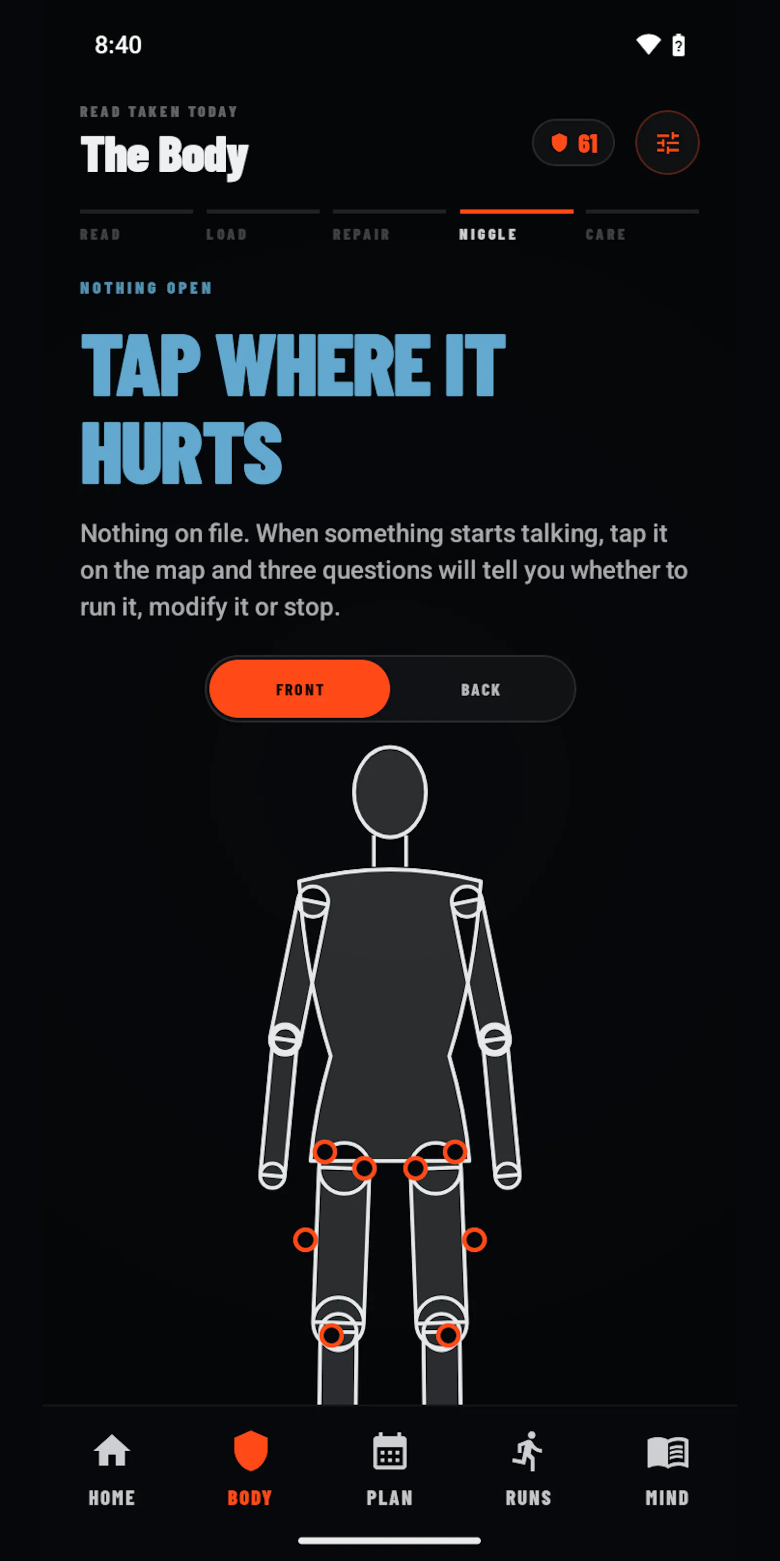 ZeeRun — injury-aware running screenshot 1