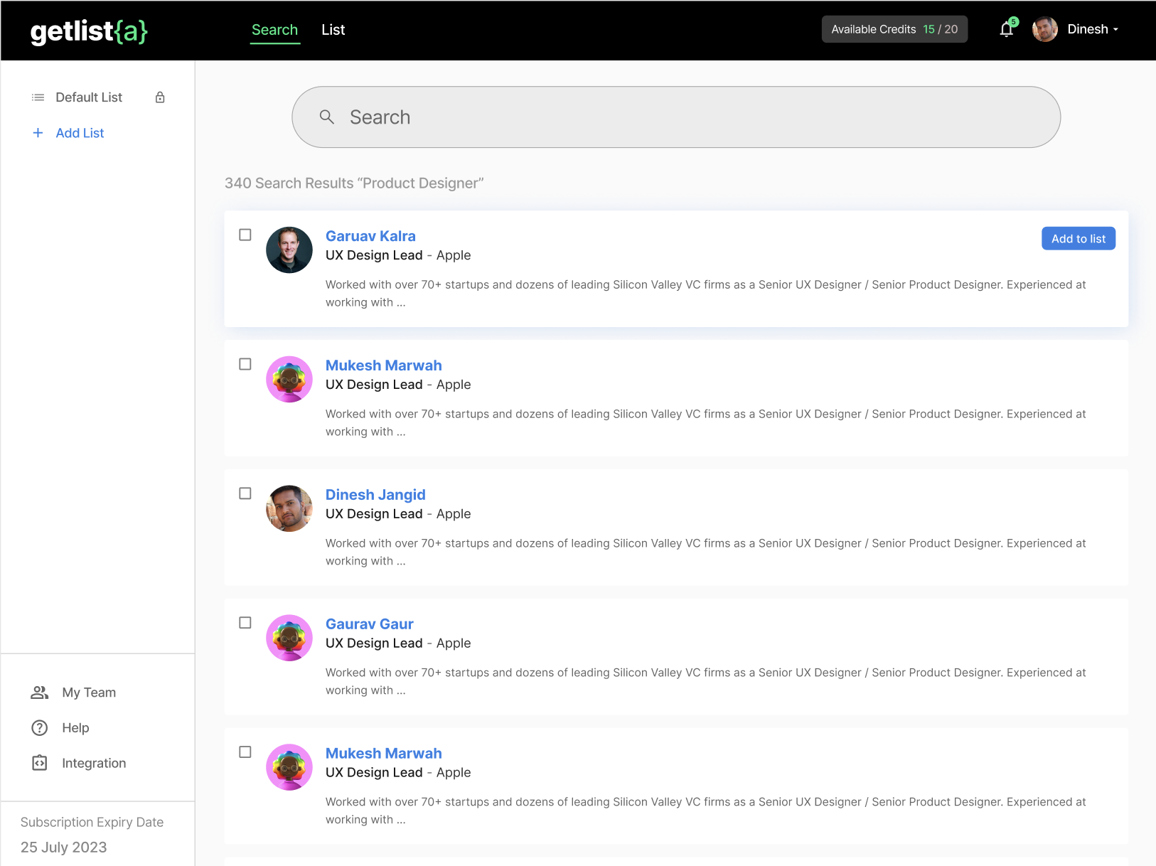 list{a} gallery image