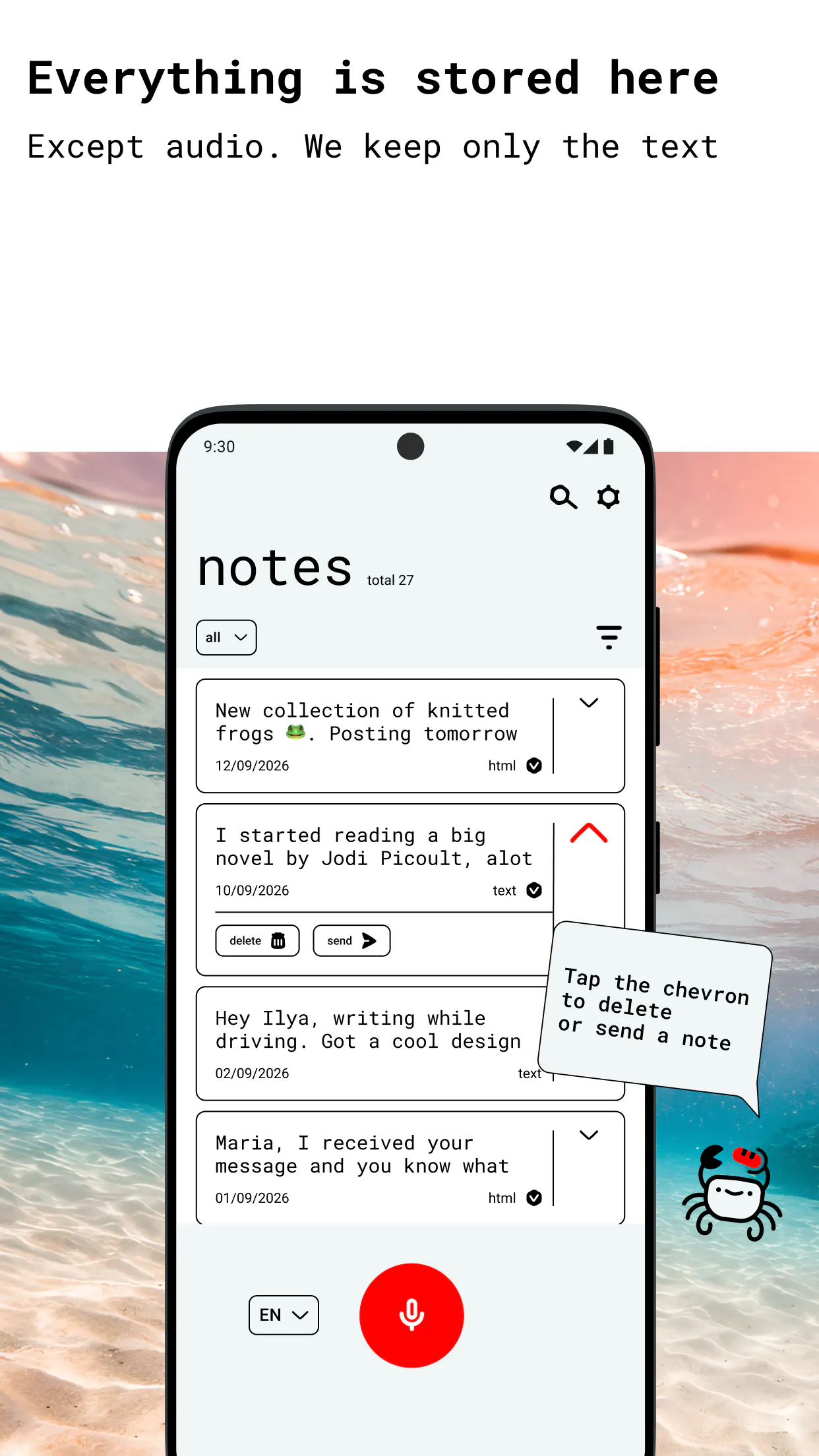 ReferentCrab - Speech to Text gallery image