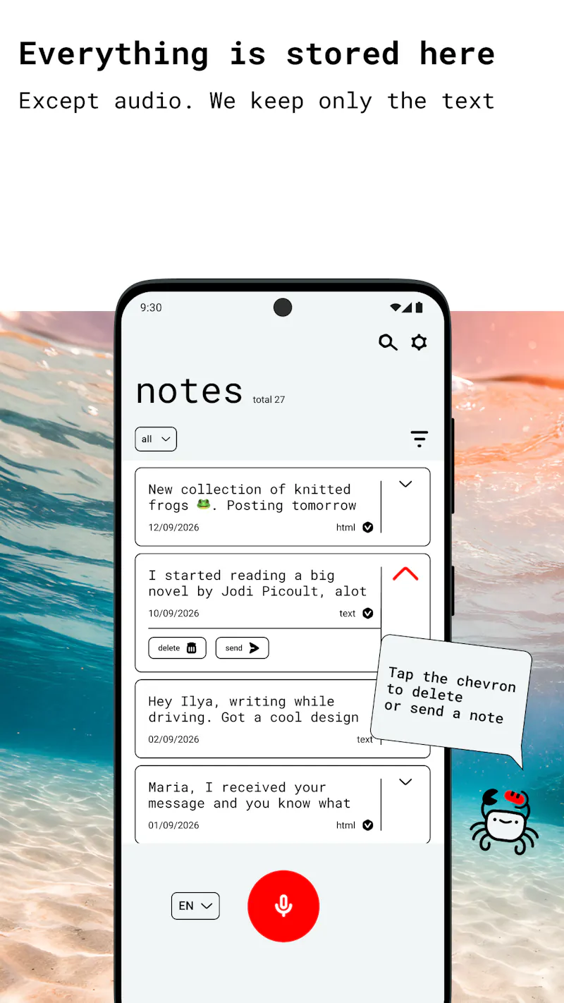 ReferentCrab - Speech to Text screenshot 6