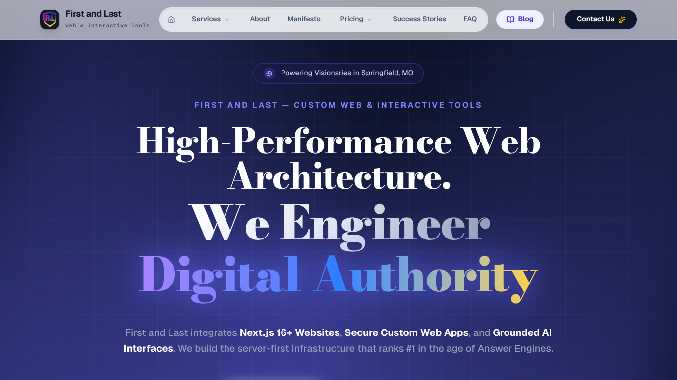First and Last — Web & Interactive Tools gallery image
