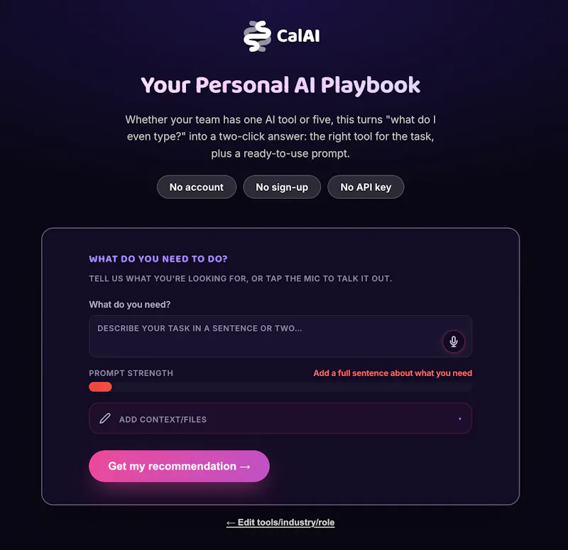 CalAI Solutions screenshot 1