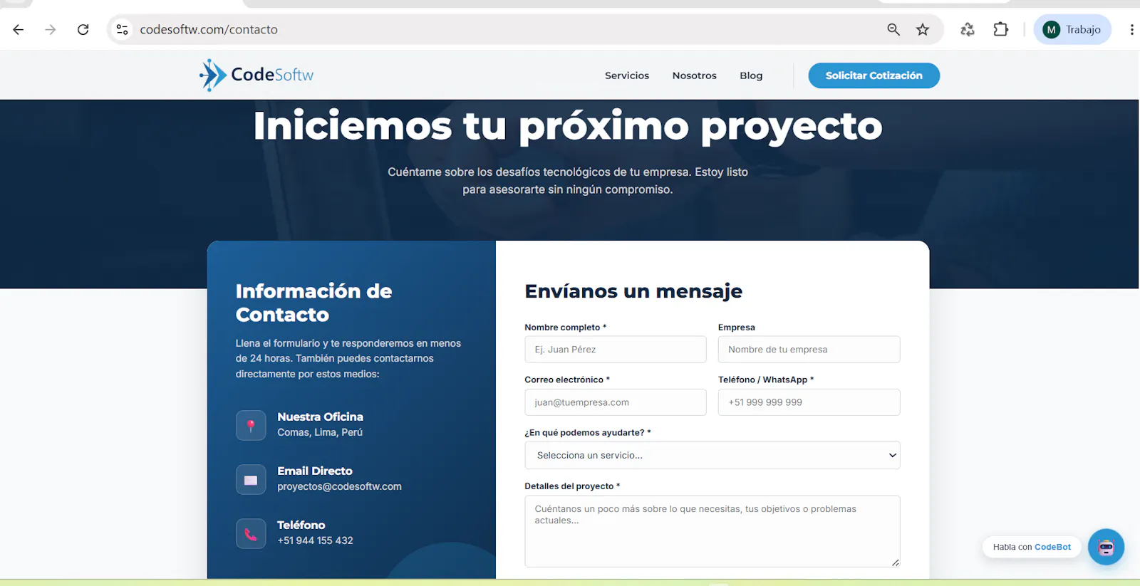 Nexus Digital Template screenshot 1