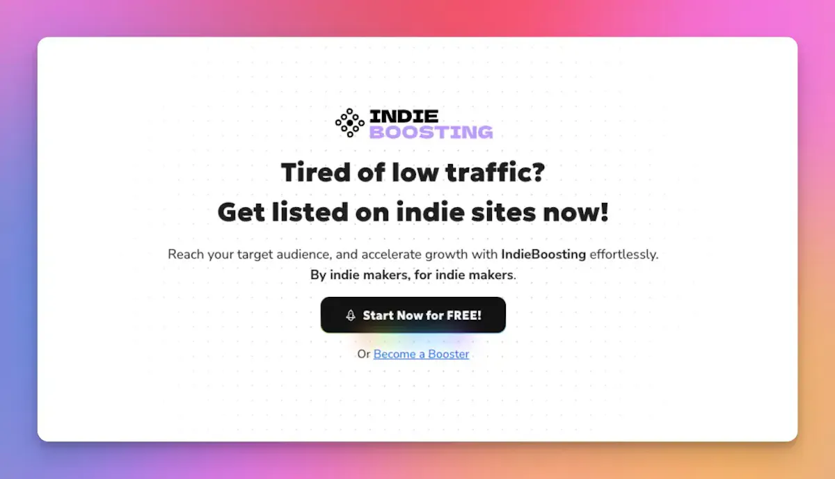 IndieBoosting